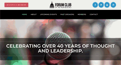 Desktop Screenshot of forumclubpalmbeach.org