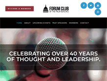 Tablet Screenshot of forumclubpalmbeach.org